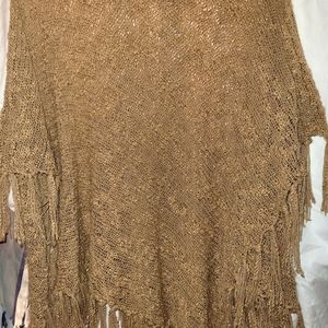 Medium to lightweight poncho sweater